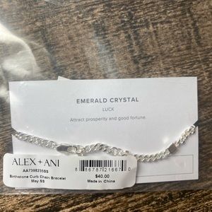 Alex and Ani Emerald Bracelet